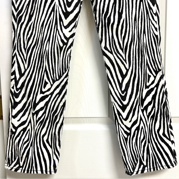NWT FRAME Le High Straight-Leg Zebra Jeans high rise women’s size 25 cotton - Picture 4 of 9